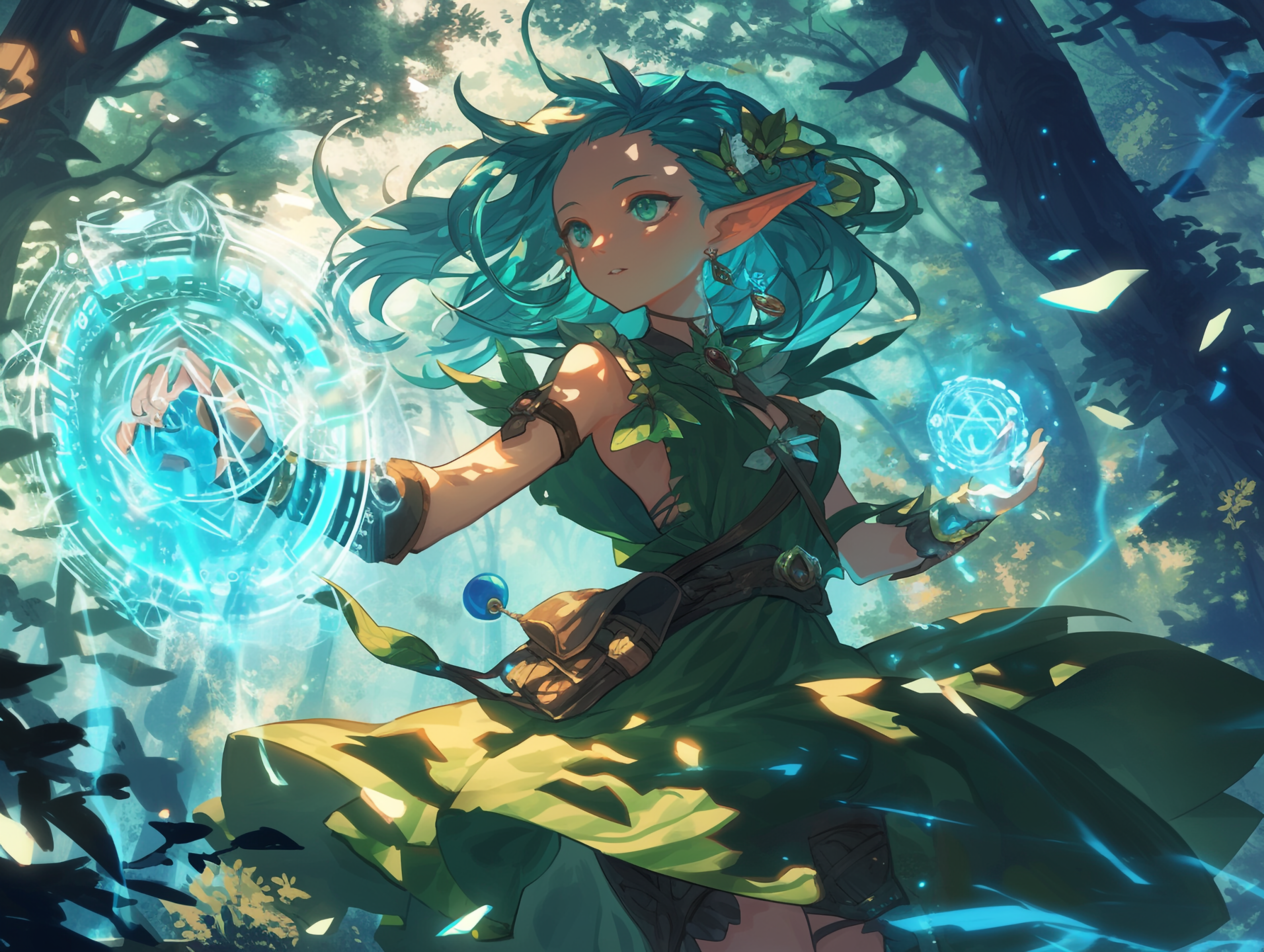 cute anime fairy girl scaled